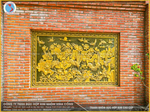 TRANH HOA SEN & CHIM HẠC