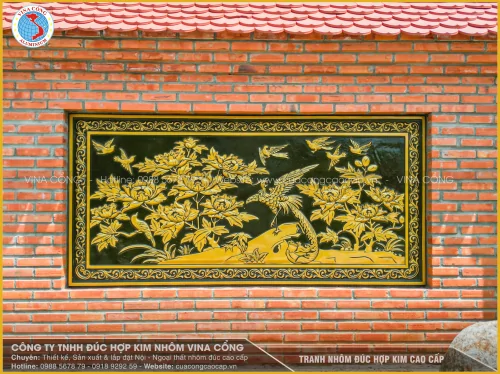 TRANH NHÔM ĐÚC HOA MẪU ĐƠN